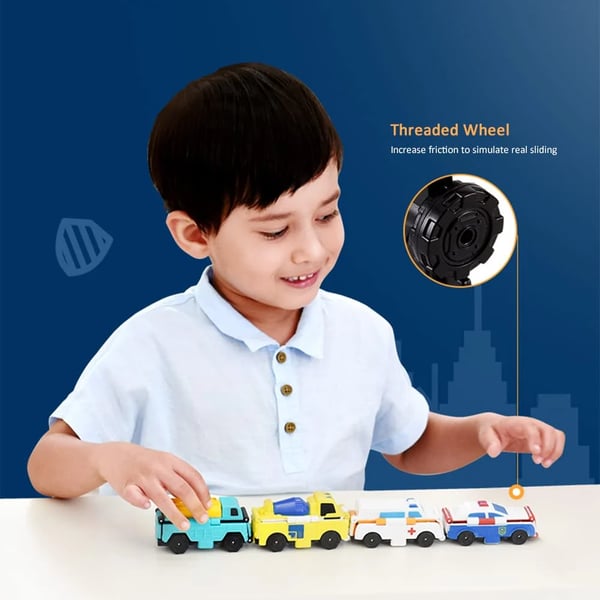 Pack of 03 -  Anti-Reverse Car Toy Set