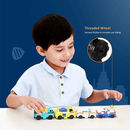 Pack of 03 -  Anti-Reverse Car Toy Set