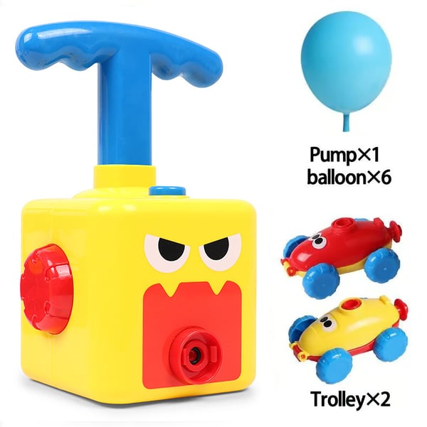 Pack Of 02 -  Balloon Car Toy Pump Set