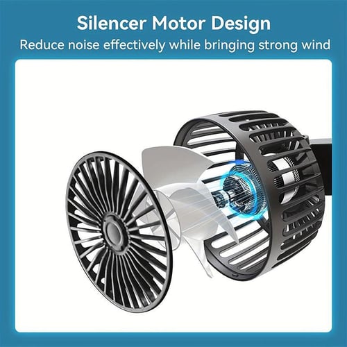 Pack Of 3 - Adjustable Car Backseat Fan