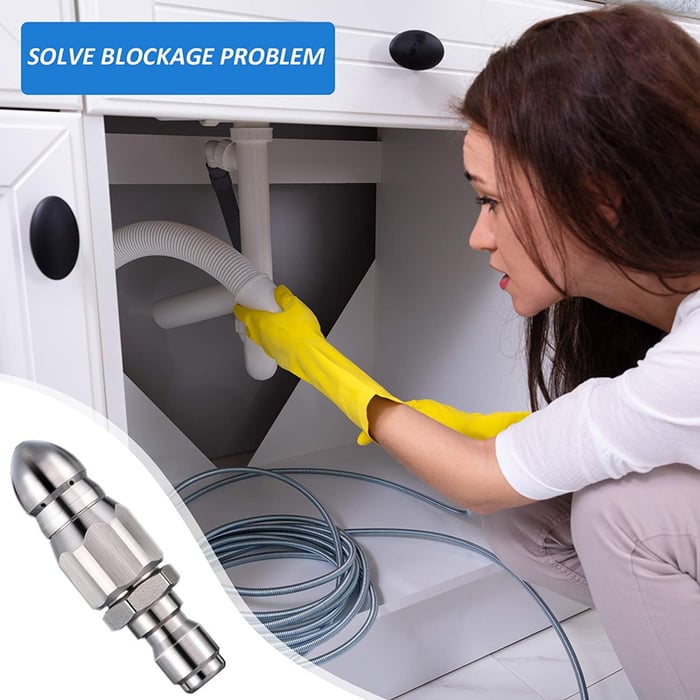 Pack Of 05 - 1/4 Quick Connect Stainless Nozzle Set