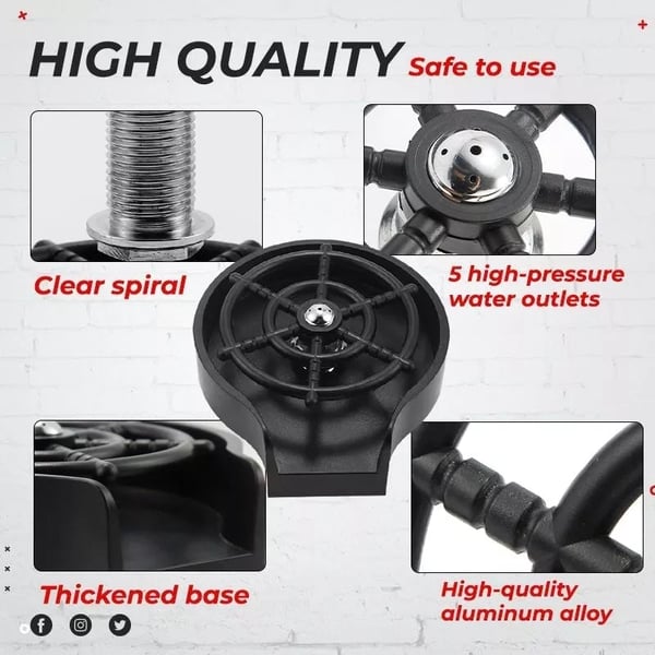 Pack Of 03 -  Automatic Quick Cup Washer