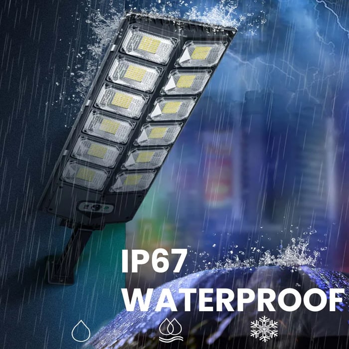 Pack Of 3 - 1500w Solar Led Light System