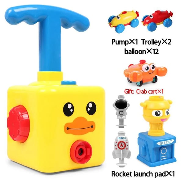 Pack Of 02 -  Balloon Car Toy Pump Set