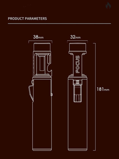 Pack Of 03 -  Airbrush Windproof Lighter