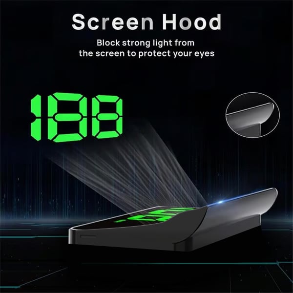 Pack Of 02 - Head-Up Display Car GPS Digital Speedometer