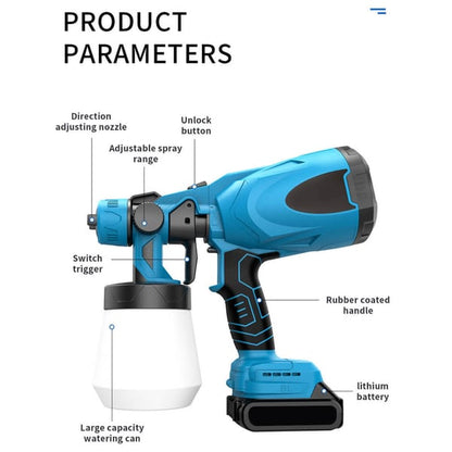 Cordless high pressure paint sprayer