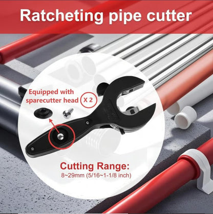 pack of 02	Ratchet-type Pipe Cutter, One-hand Fast Pipe Cutting Tool