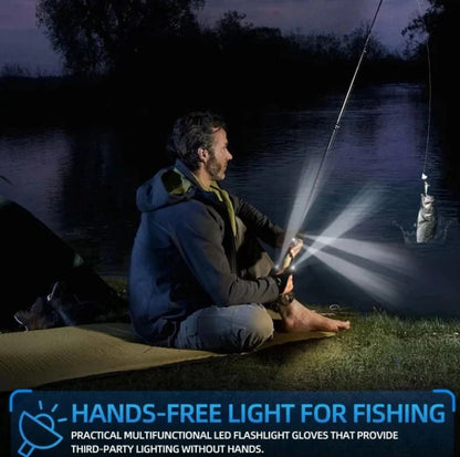 pack Of 04	Hands-Free LED Half Finger Gloves