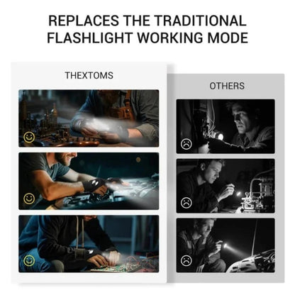 pack Of 04	Hands-Free LED Half Finger Gloves