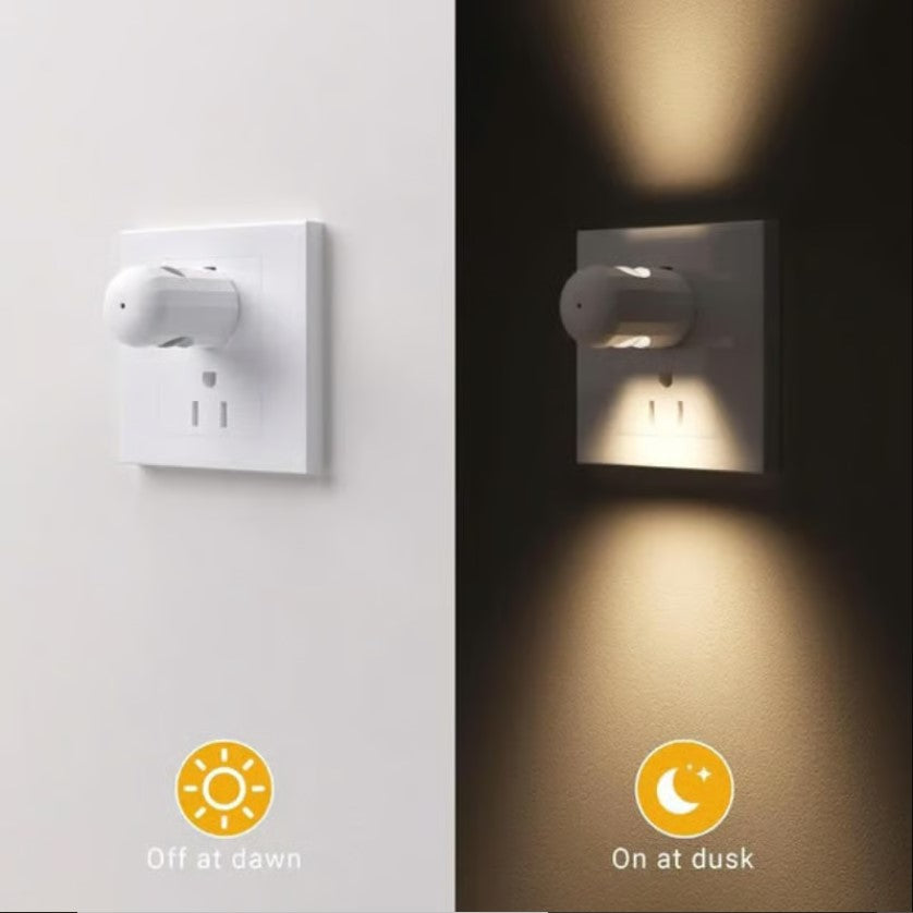 pack Of 20	Smart LED Wall Socket Night Light With Auto-Dimmer