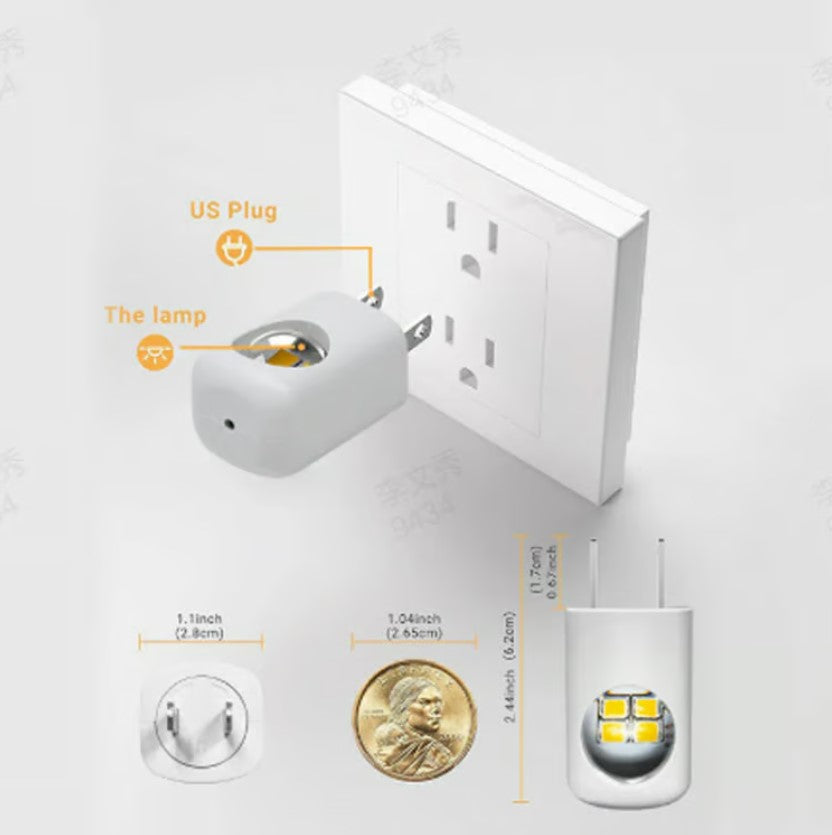 pack Of 20	Smart LED Wall Socket Night Light With Auto-Dimmer