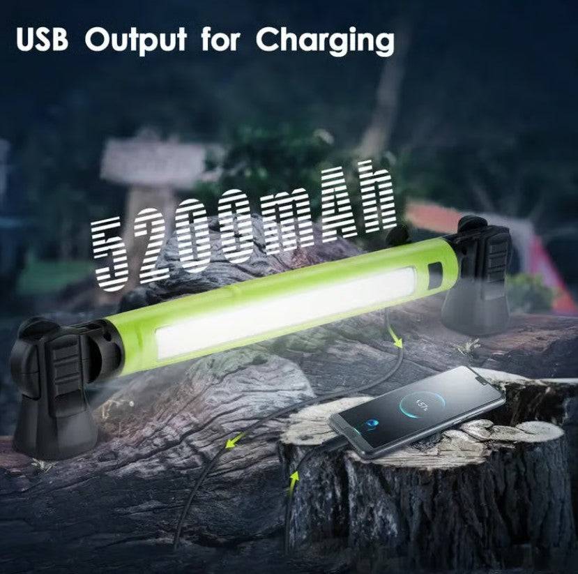 Pack Of 05 - 🔥🌟🔦3000 Lumens Rechargeable Work Light — Bright, Tough & Built for Every Job💡