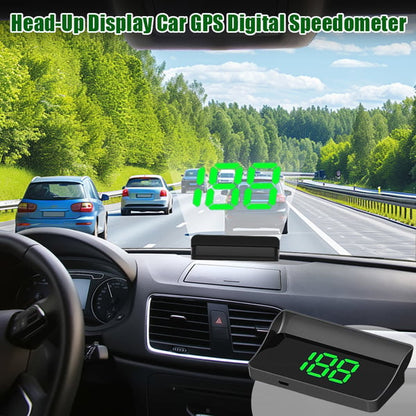 Pack Of 02 - Head-Up Display Car GPS Digital Speedometer