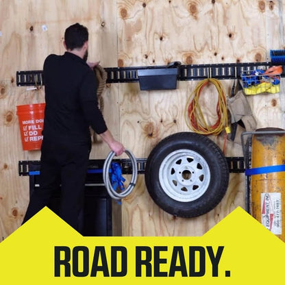 Pack of 04 -  Retractable Auto Ratchet Strap with RAIL BRACKET BUNDLE