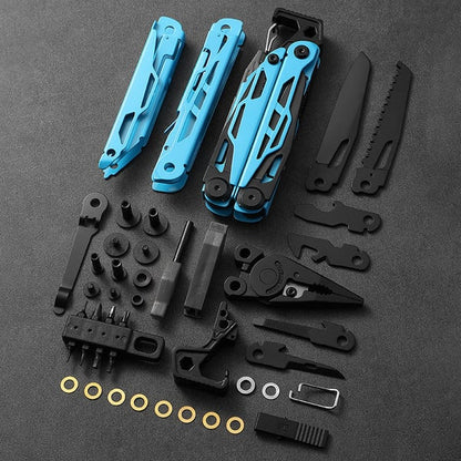 Pack Of 02- Portable Folding Multifunctional Stainless Steel Pliers