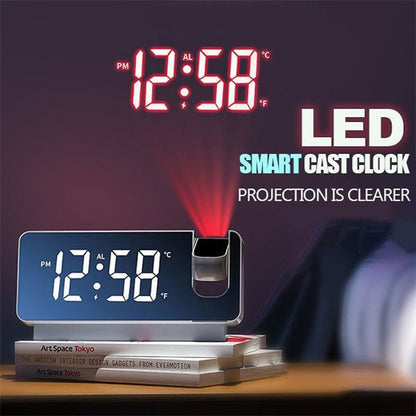 Pack of 2 - Mirror Projection Alarm Clock
