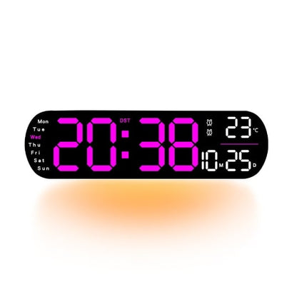 Pack of 2 - Fullscreen Digital Wall Clock Large Display