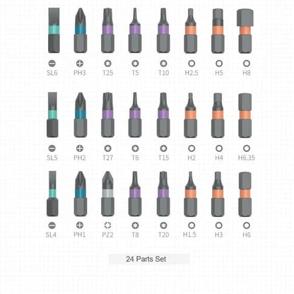 DIY Screwdriver 24 In 1, Switchable Screwdriver