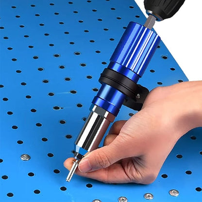 Pack Of 02 - Professional Rivet Gun Adapter Set With 4 Nozzle Screws