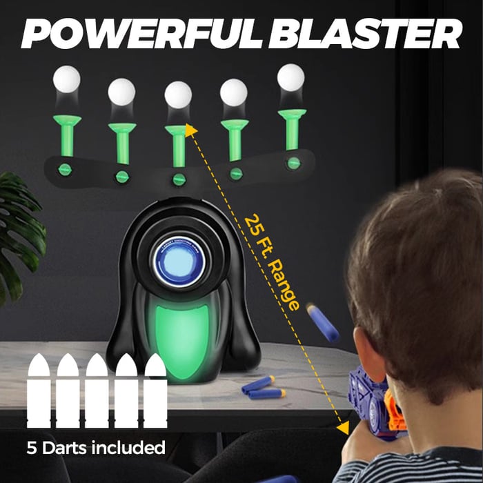 Glow-in-the-Dark Hovering Shooting Target Pistol Set