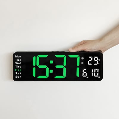 Pack of 2 - Fullscreen Digital Wall Clock Large Display