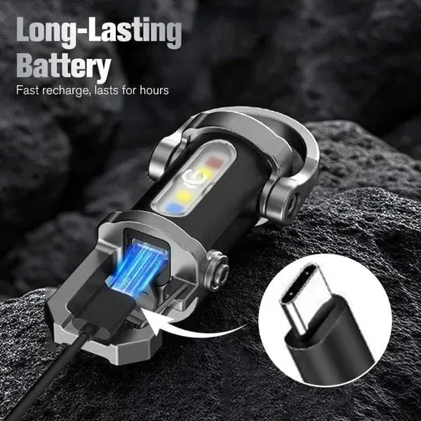 Pack Of 04 - Portable Rechargeable Bright Keychain Flashlight