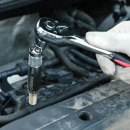 Pack Of 02 - 6PCS 3/8-Inch Drive Magnetic Swivel Spark Plug Socket Set