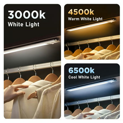 Pack Of 05 - 66LED Rechargeable Motion Sensor Under Cabinet Lights